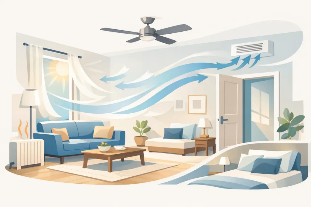 How to Improve Room Airflow in Your Home